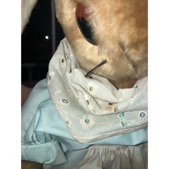 Beatrix Potter Mrs. Rabbit & Benjamin Bunny Big Eyes Vintage Toy Set, Lot of 2 - Picture 10 of 16